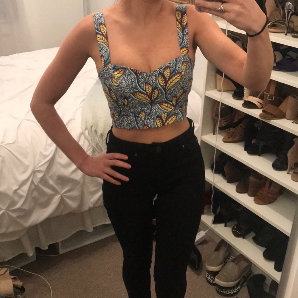 Zara Trafaluc printed bustier